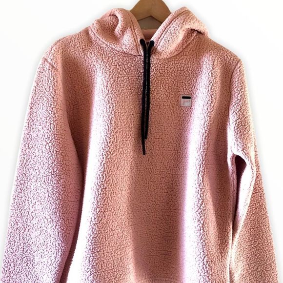 ✨HP✨Fila Pink Sherpa Pullover Women’s Hoodie Small - Picture 12 of 12